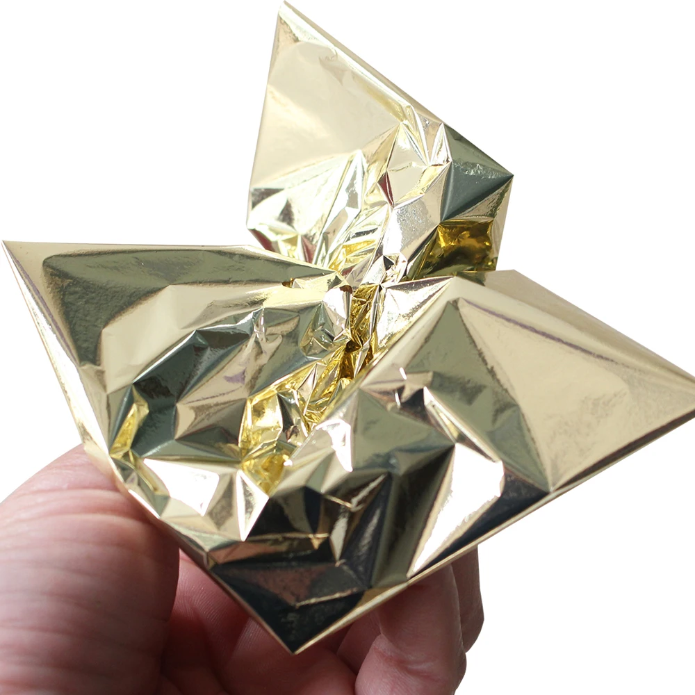 100 шт Тайваньская захватывающая Серебряная блестящая имитация серебряного листа