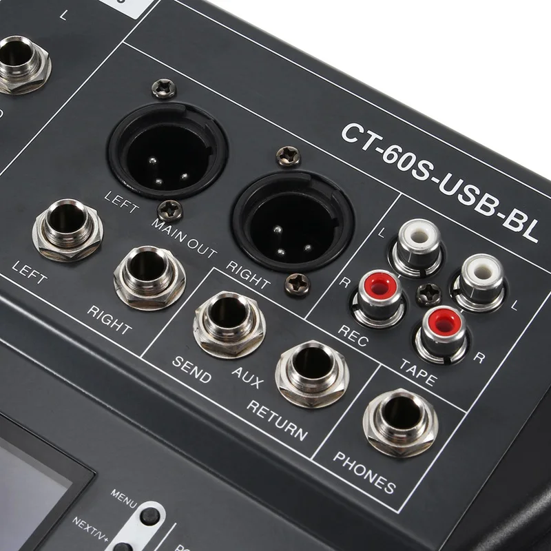 LEORY профессиональный караоке аудио миксер bluetooth 6 канальный микрофон консоль