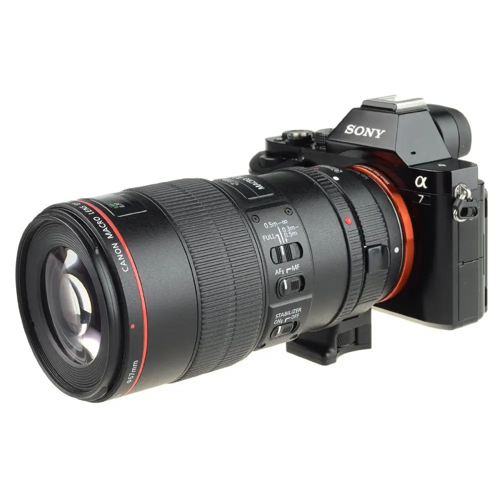COMMLITE адаптер с автофокусом EF NEX для Canon Sony Крепление 5 5R 5T 5C 6 A7 A7R A7S 7|Адаптеры