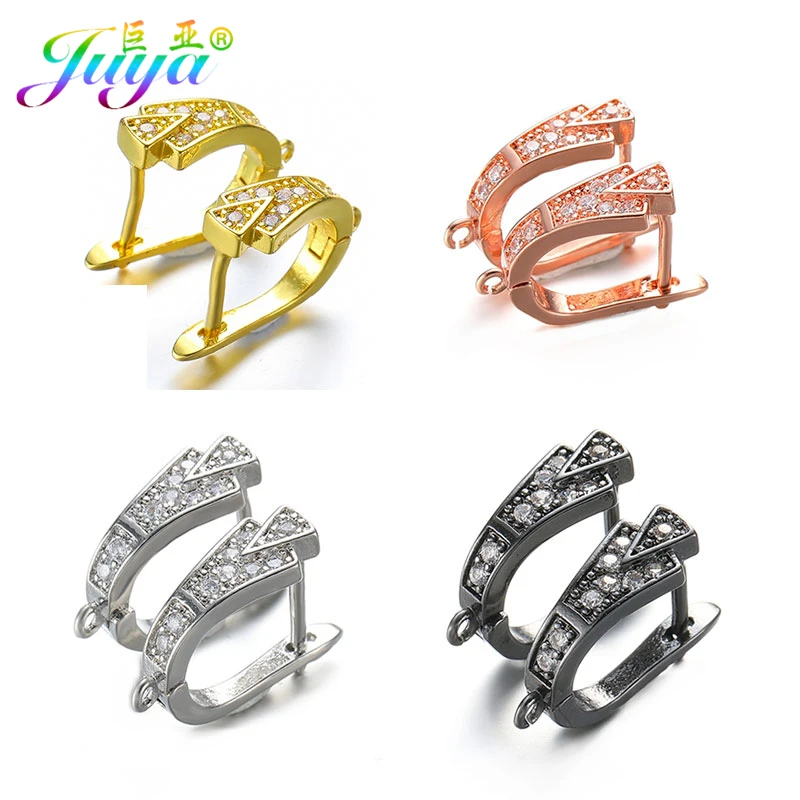 Материалы для изготовления сережек Juya золотистые/Серебристые креативные