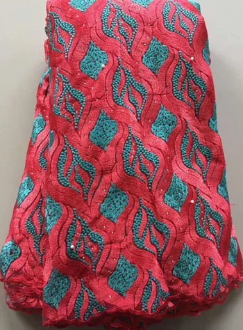 Новинка французское кружево со стразами африканская Тюлевая сетчатая ткань