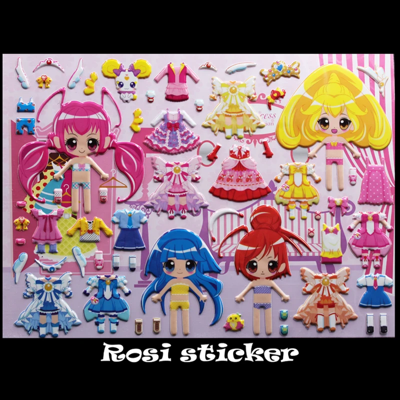 Симпатичные Магия Принцесса Новые Милые Прекрасные 1 Лист Бумаги Наклейки для