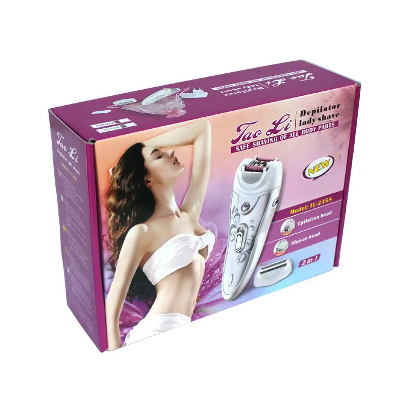 2 в 1 Леди Бритвы Волосы Бритья Устройство Свет Многофункциональный Съемная Резак