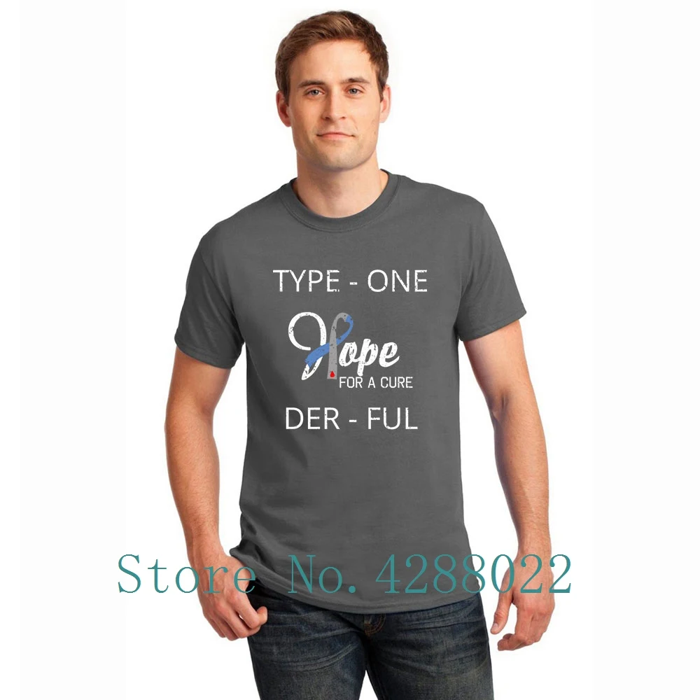 Забавная футболка с о образным вырезом для диабета 1 типа забавная Мужская