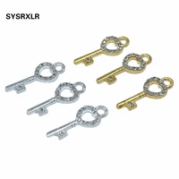 wholesale 10 pcslot key for jewelry making charm diy bracelet necklace earrings jewelry findings accessories 924 mm