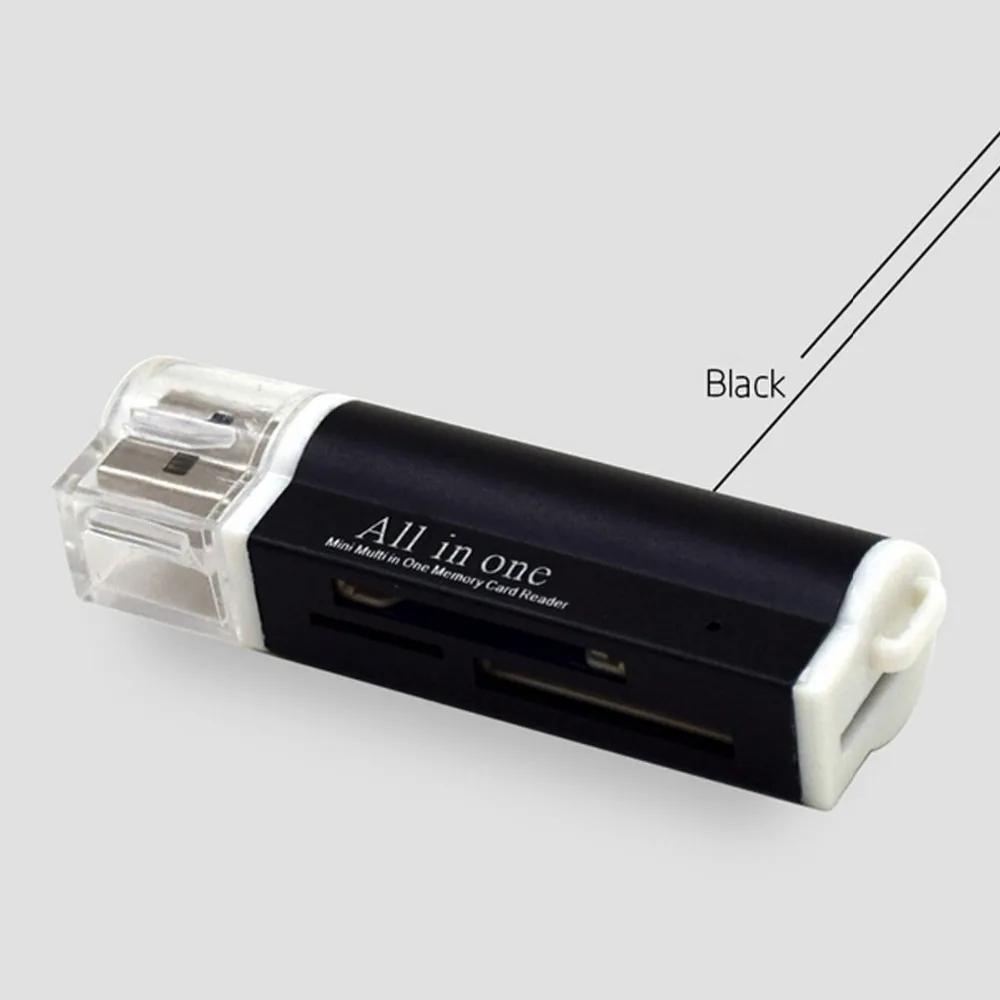 Кард-ридер многофункциональная Функция 4-в-1 Micro USB 2,0 адаптер карт памяти картридер 2 микро-sd TF M2 MMC MS PRO DUO кард-ридер ГОРЯЧАЯ