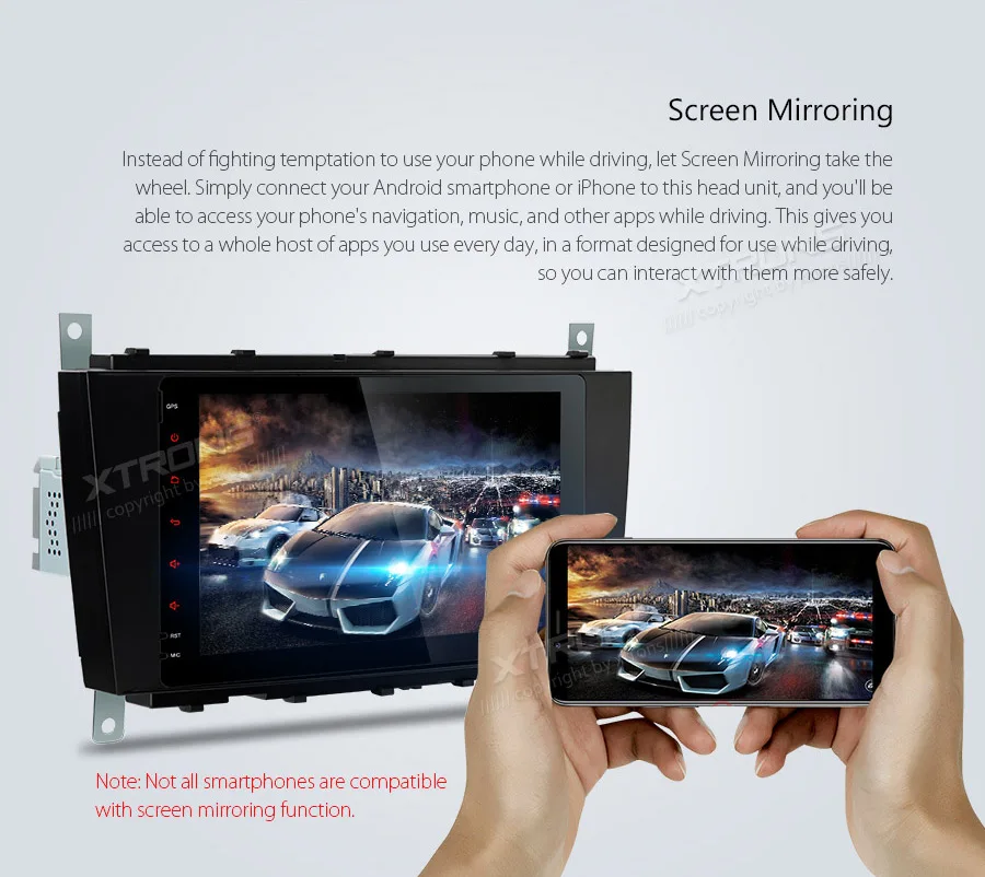 XTRONS Android 9,0 автомобильный стерео радиоплеер для Mercedes Benz W209 2005 2006 W203 W463 Plug and Play дизайн gps wifi OBD без DVD