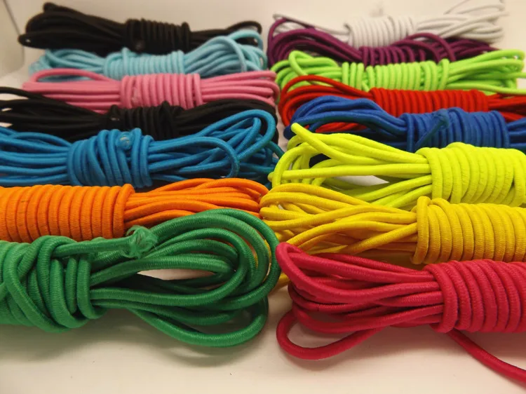 Круглый эластичный шнур 5 ярдов/партия цвета на выбор около 2 мм для изготовления