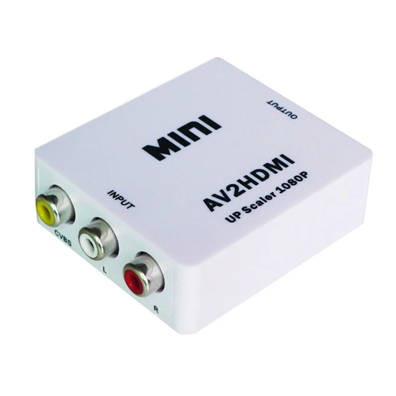 Конвертер из AV в HDMI Композитный RCA видео переходник Lotus 1080p Mini AV2HDMI для проектора Xbox