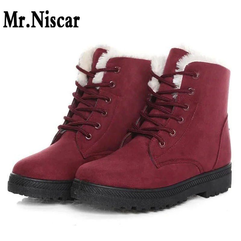 Новые зимние ботинки замшевые женские на плоской подошве теплые плюшевые