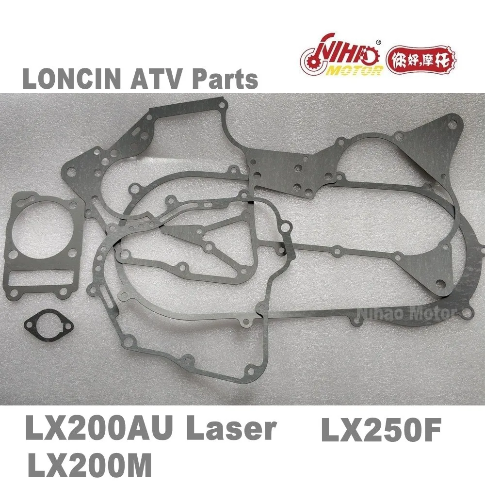 LX 24 мотовездеход LONCIN части комплект прокладок LC162FMK LX200M 200cc LX200AU Quad GoKarts Запасные