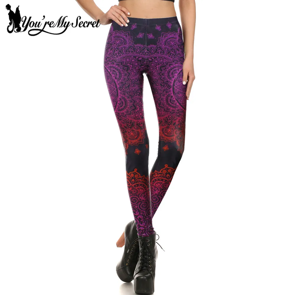 [You're My Secret] Bohemia Aztec круглые леггинсы с градиентной расцветкой женские