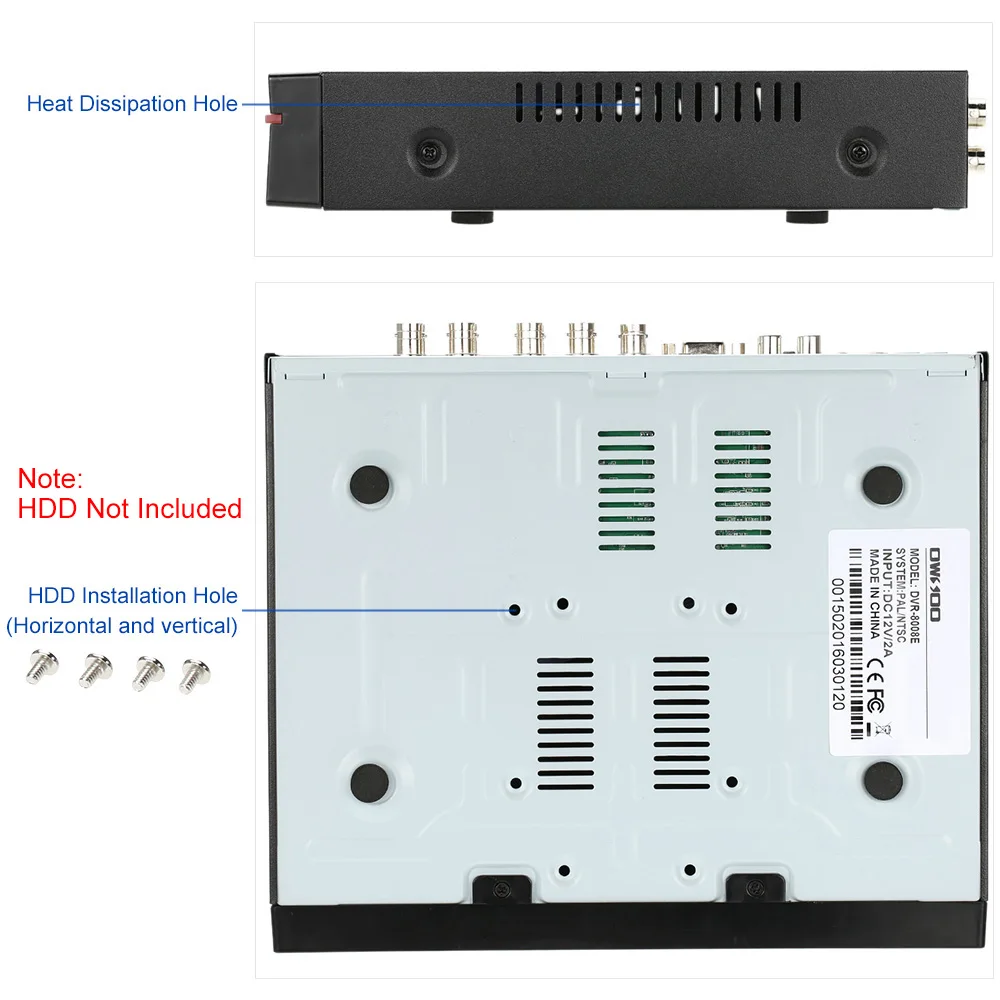 OWSOO 8 канальный канал Full 960H/D1 800TVL CCTV DVR система безопасности Поддержка ночного