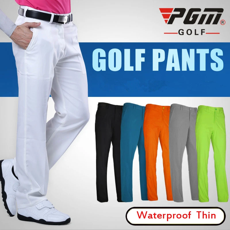 Pgm Golf Pants Men Waterproof Trousers Thin Breathable Oants For Mens Sport Golf Quick Dry Clothing Summer Sizes XXS-XXXL D0357