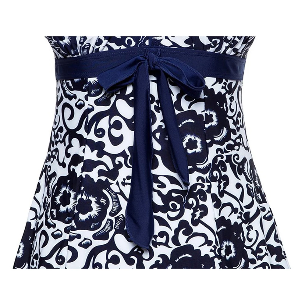 Купальный костюм размера плюс Женский цельный купальник в горошек Женские