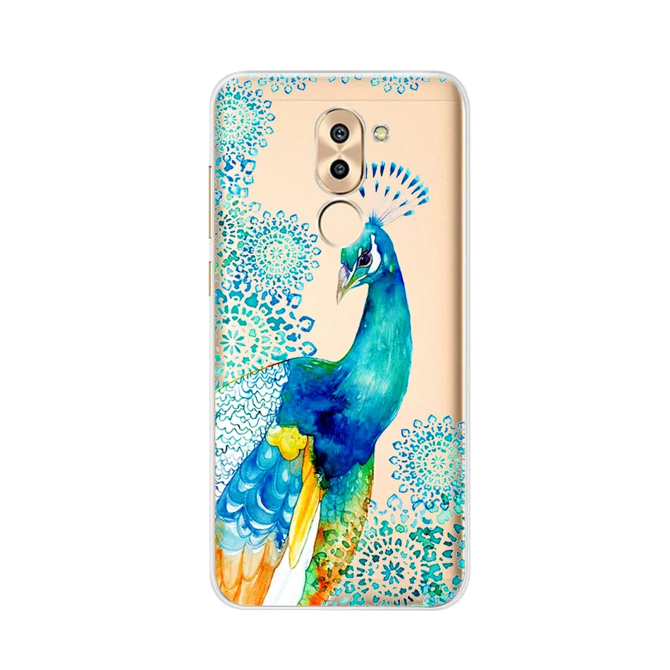 Мультяшный чехол для Huawei Honor 6X мягкий силиконовый телефона задние чехлы / GR5 2017 Mate 9