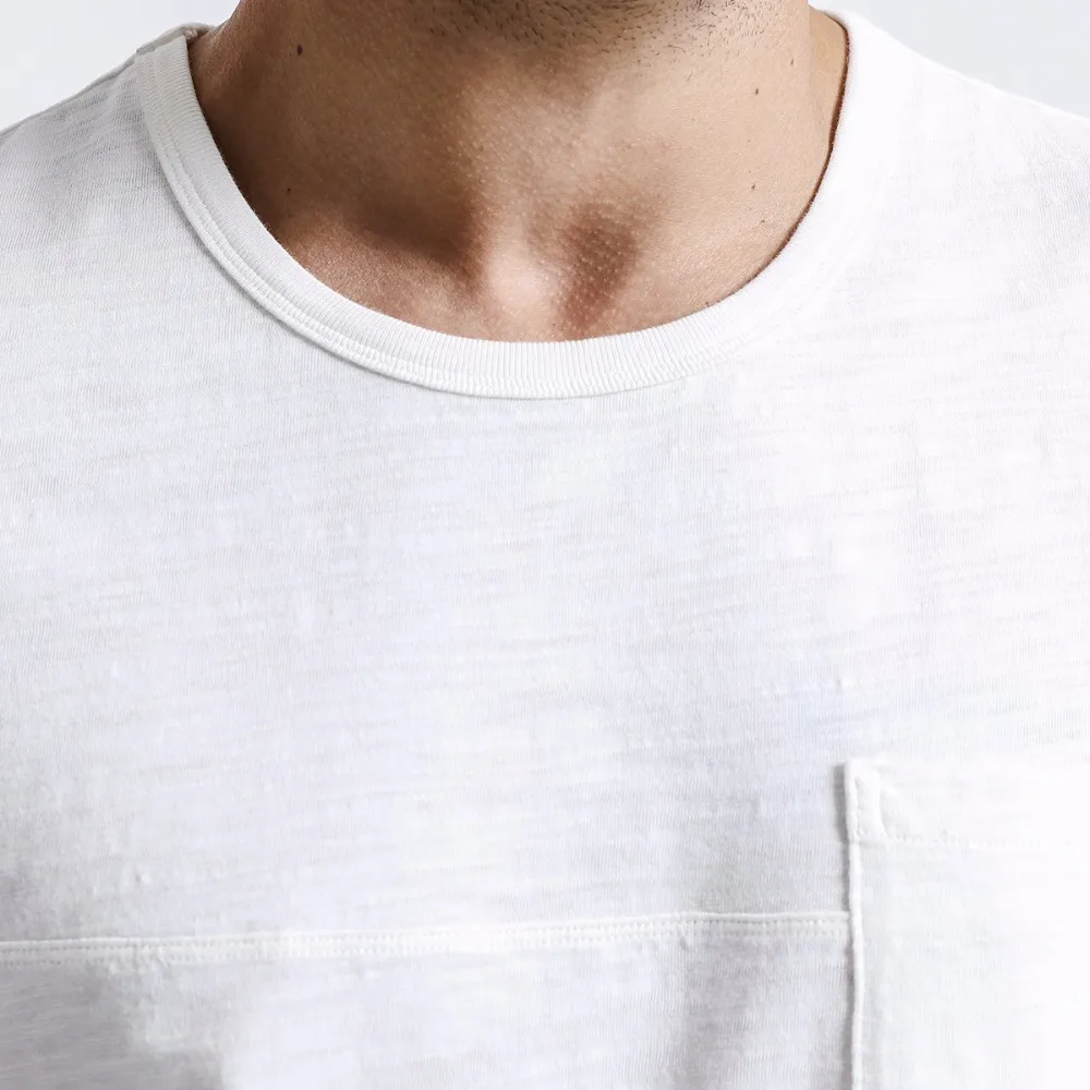 SIMWOOD 2019 Летние футболки Для мужчин Slim Fit О образным вырезом тонкий белый короткий