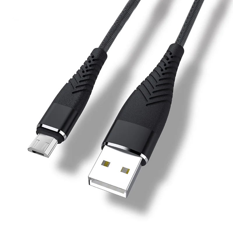 Черный Кабель зарядного устройства микро-usb Microusb кабель для передачи данных для Android Galaxy S6 S7 Edge Note 3 4 5 Redmi Origin длинный 1 м 2 м 3 м Быстрая зарядка - Цвет: Черный