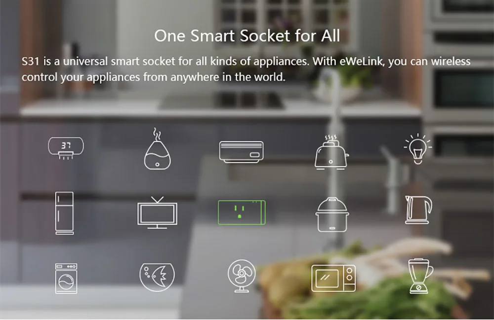 Itead Sonoff S31 US 16A умная розетка Wi-Fi монитор использование энергии Удаленная розетка Wi-Fi переключатель работает с Alexa Google домашний помощник