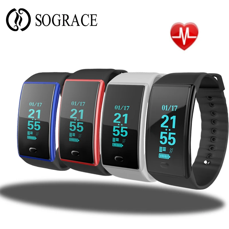 Горячая S08 Смарт Браслет IP67 OLED сенсорный экран Пульс сердечного ритма шаг