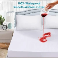 all size smooth waterproof mattress protector for box spring mattress cover bed bug proof hypoallergenic mattress pad cover