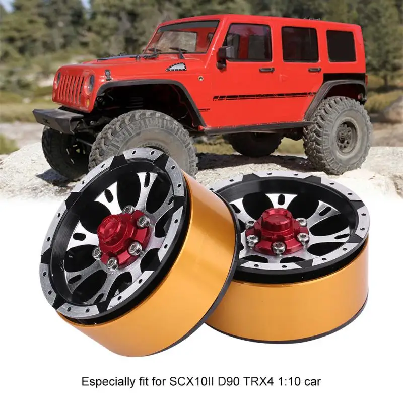 2 шт./компл. RC автомобильное металлическое колесо Beadlock 1 9 обод ступицы w тормозной