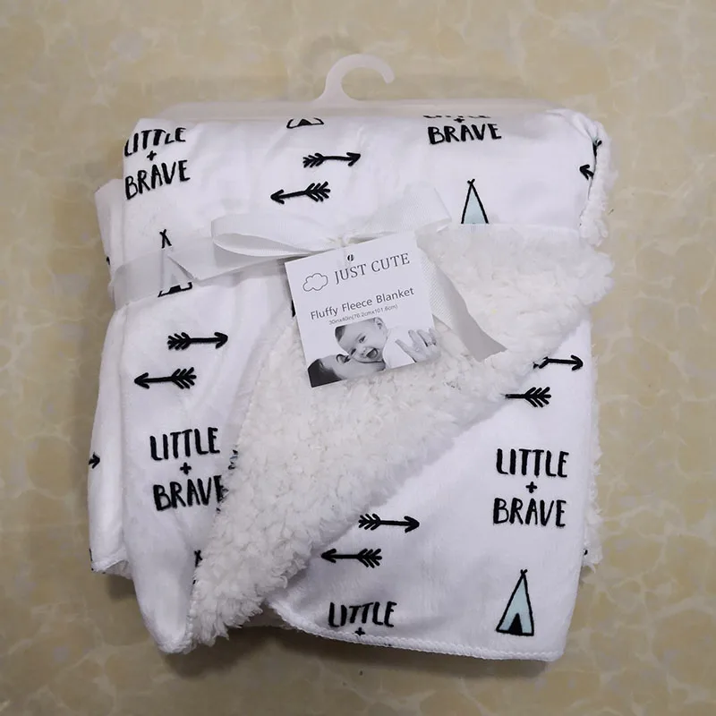 Одеяло детское Двухслойное из кораллового флиса утепленная Пеленка-конверт для