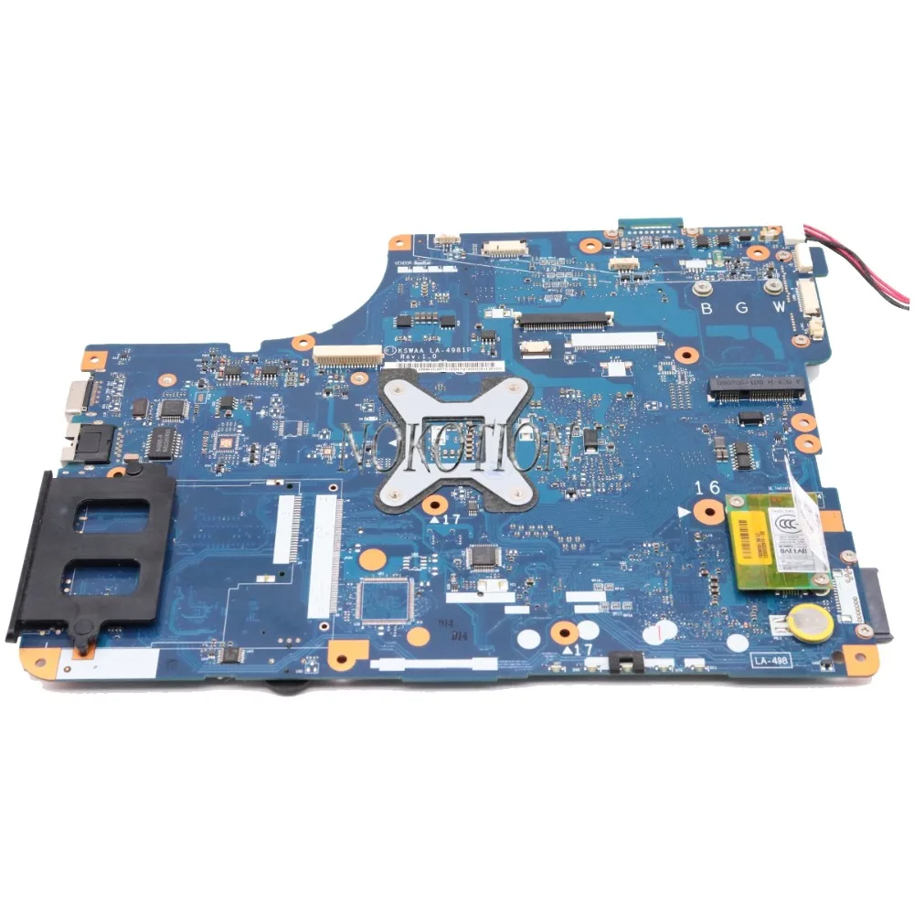 Материнская плата NOKOTION для ноутбука Toshiba Satellite L500 L550 GM45 DDR2 K000080430 KSWAA|Материнские