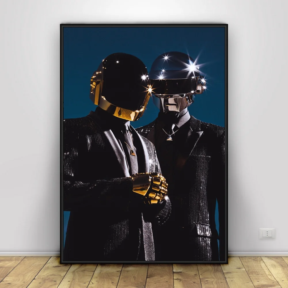 Daft панк Арт Шелковый постер домашний декор 12x18 24x36inch|Рисование и каллиграфия| |