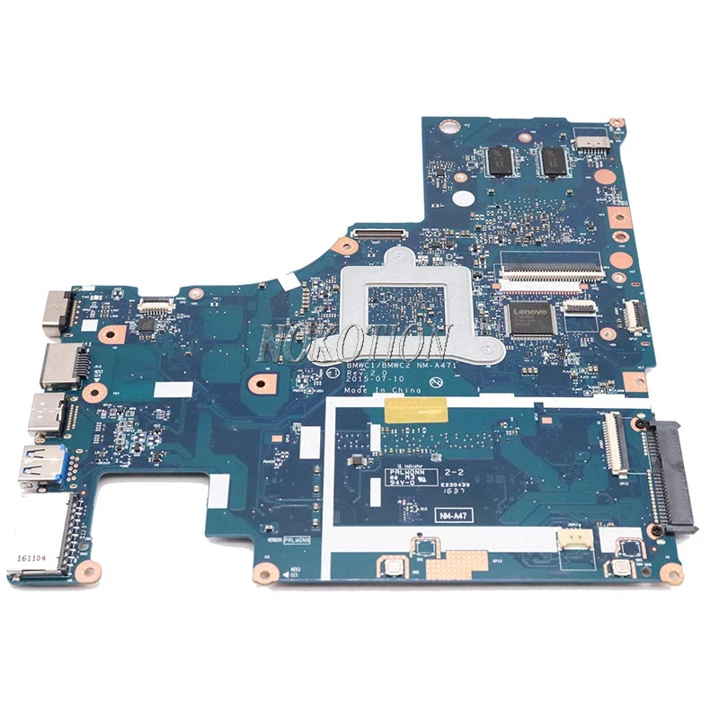 NOKOTION BMWC1 BMWC2 материнская плата для ноутбука Lenovo 300-15IBR 5B20K14030 SR29E N3700 процессор Geforce
