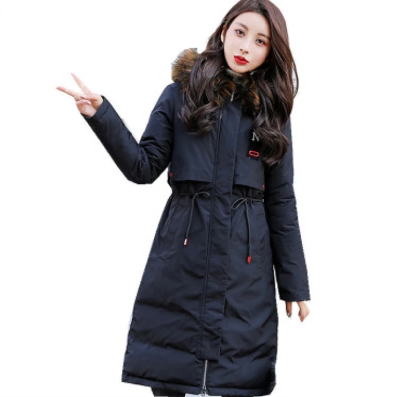 Новинка Зима 2018 модная женская одежда хлопковое пальто большого размера с