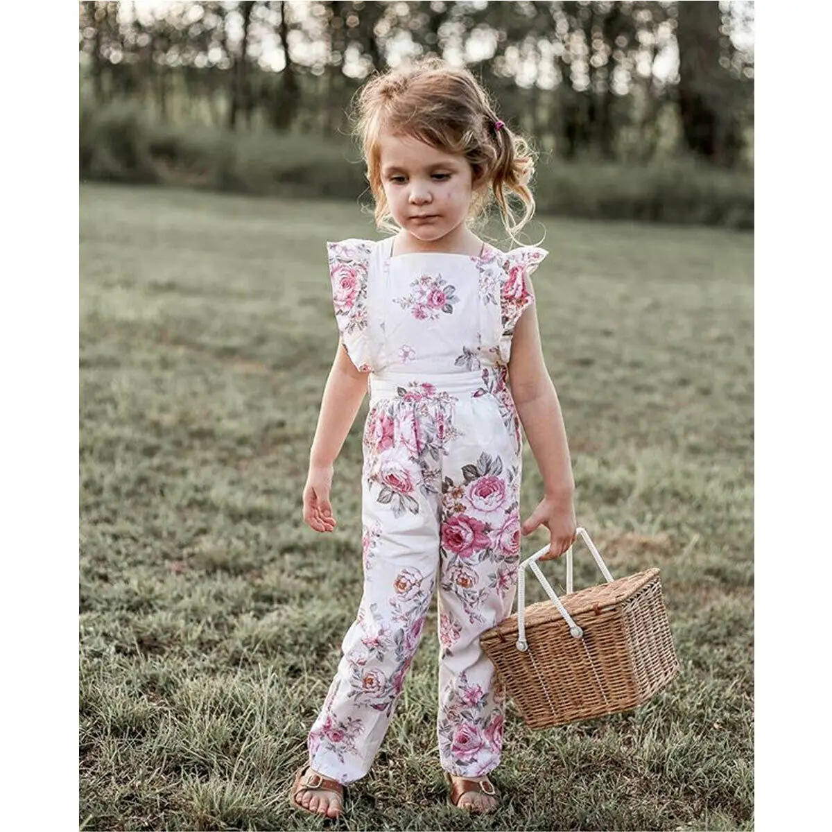 Детские брюки и штаны с цветочным принтом | Мать ребенок