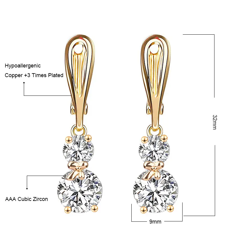 Женские серьги обручи с бантом и фианитом ER0122|fashion hoop earrings|hoop earringscz earrings |