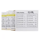 спицы 40 шт. картридж игла 1RL 0,2 мм картридж иглы татуировки татуаж Электрический дермапен иглы Советы для карандаш для бровей и губ