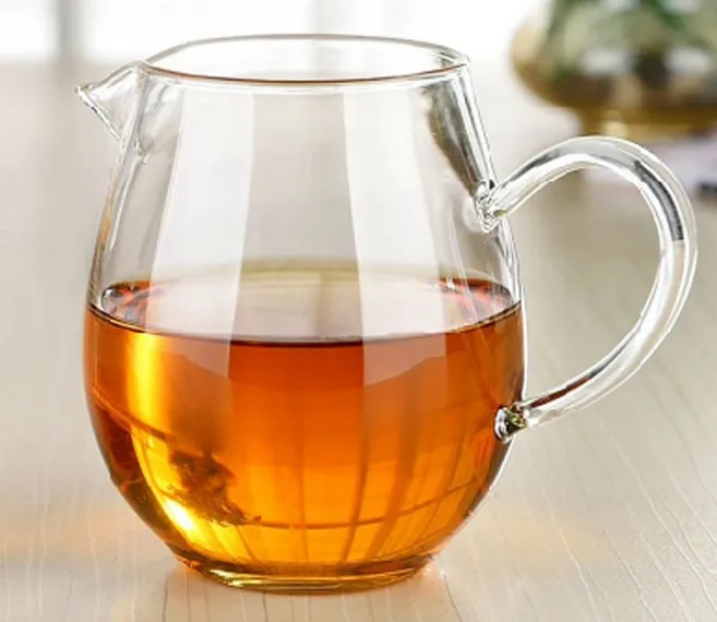 Прозрачная термостойкая стеклянная чашка высокой емкости 1 шт. утолщенная чайная