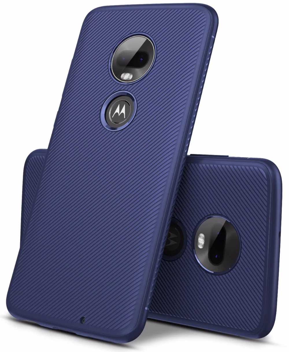 Куги [царапинам] противоскольжения с узором тонкий защитный чехол для мото G7