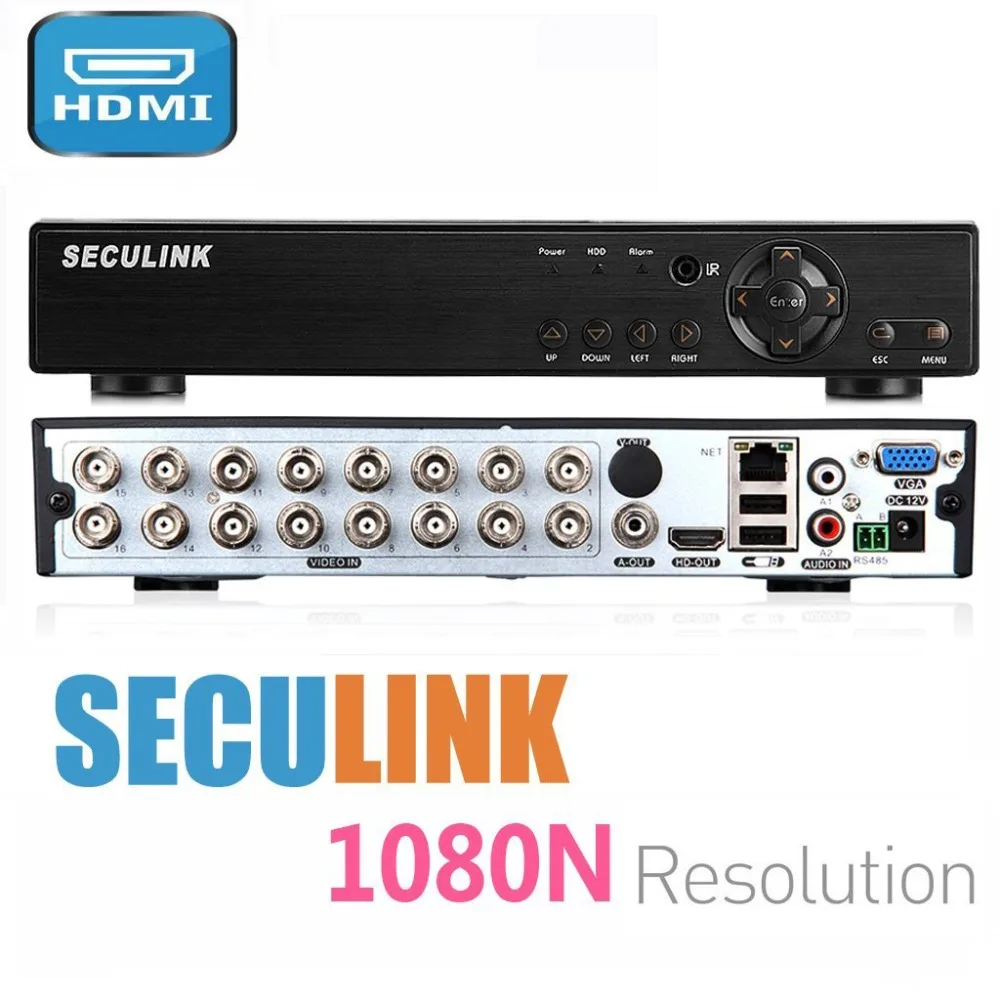 Seculink 1080N 4CH 8CH 16CH 5 в 1 AHD DVR.264 сжатия облако P2P возможность удаленного доступа любом