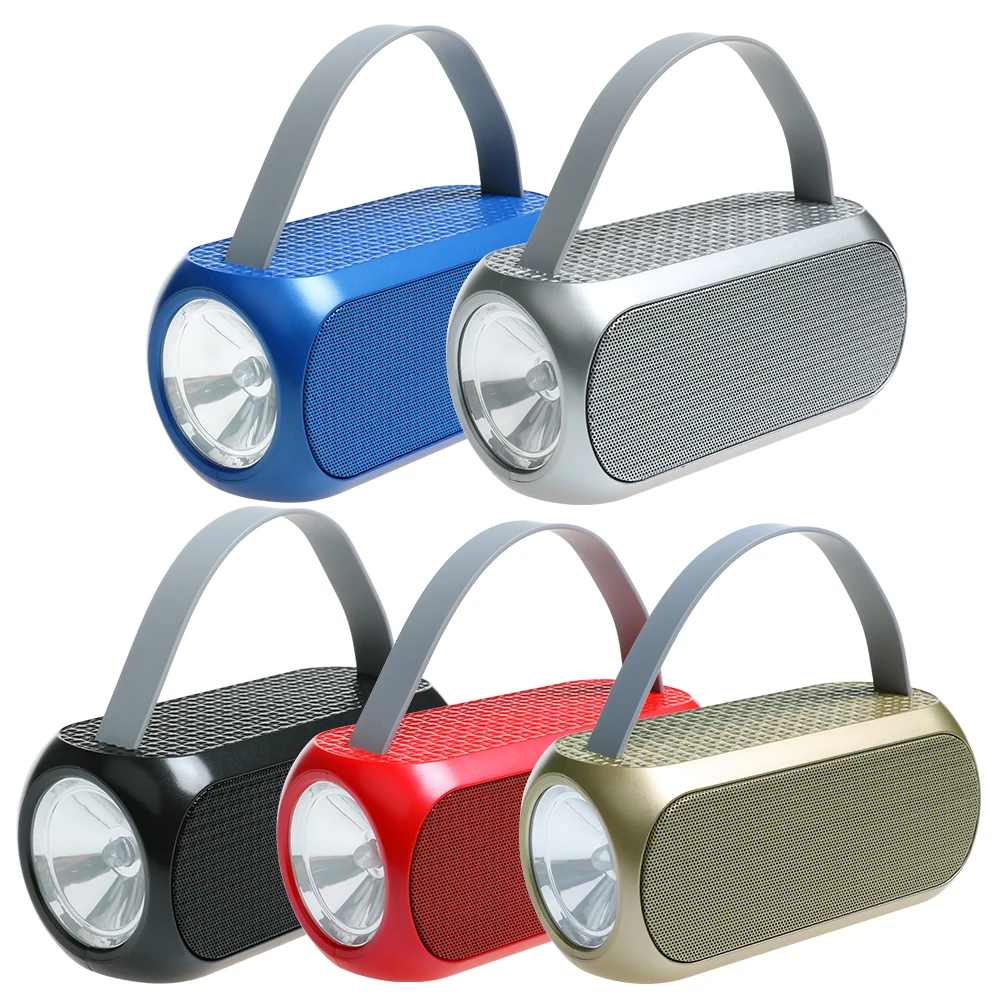 Toproad фонарик Беспроводной Bluetooth Динамик открытый Портативный S с микрофоном