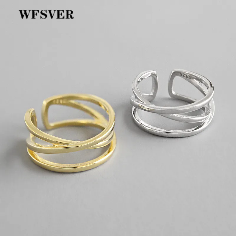WFSVER кольцо из стерлингового серебра 925 для женщин в Корейском стиле