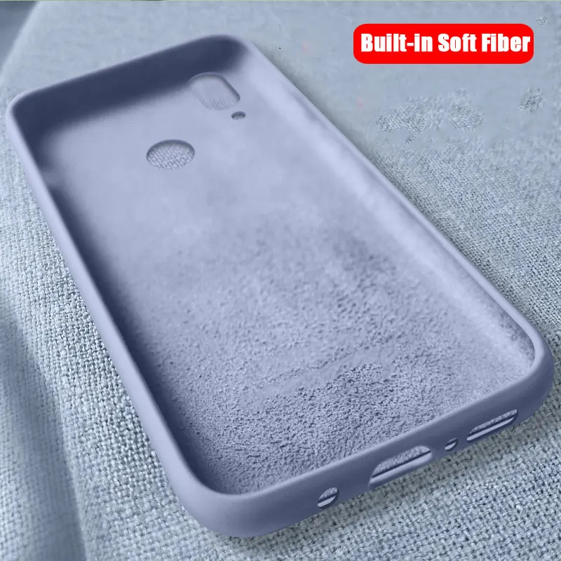 Жидкий силиконовый чехол для Huawei Y6 2019 Y5 Y7 Y9 мягкий ТПУ Pro Prime чехлы телефонов