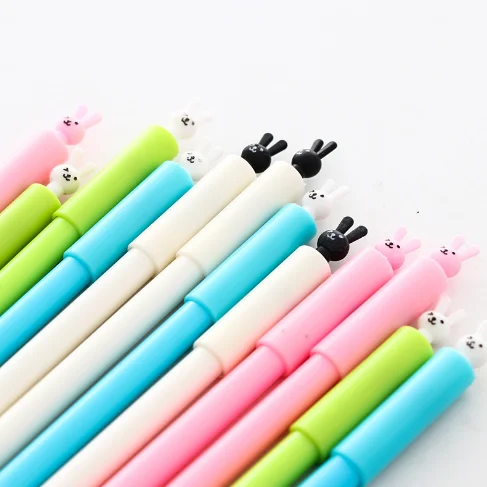 4 шт./партия Новая креативная милая маленькая кроличья стираемая гелевая ручка