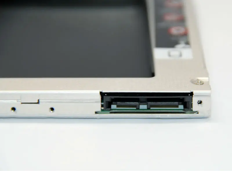 2nd HDD Caddy для 9,5 мм SATA Универсальный тонкий 2nd HDD 2,5 ''SSD жесткий диск Caddy чехол CD DVD Оптический привод отсек с ободком