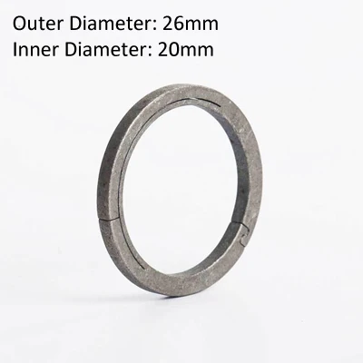 26mm 18 мм/22 мм/26 мм/32 мм TC4 кольцо для ключей из титанового сплава EDC наружный небольшой инструмент светильник для ключей аксессуары - Цвет: 26mm