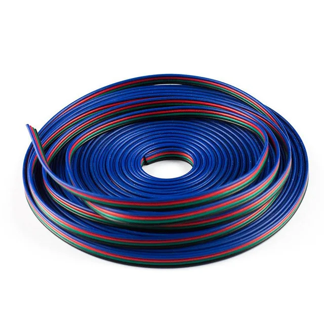 Гибкая светодиодная лента RGB 20 м светильник Удлинительный кабель 4-контактный