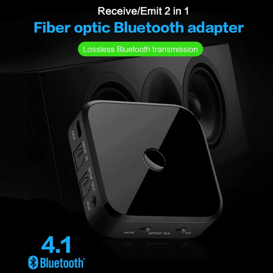 Беспроводной Bluetooth 4 1 передатчик приемник аудио адаптер с оптическим Toslink/SPDIF 3 5 мм