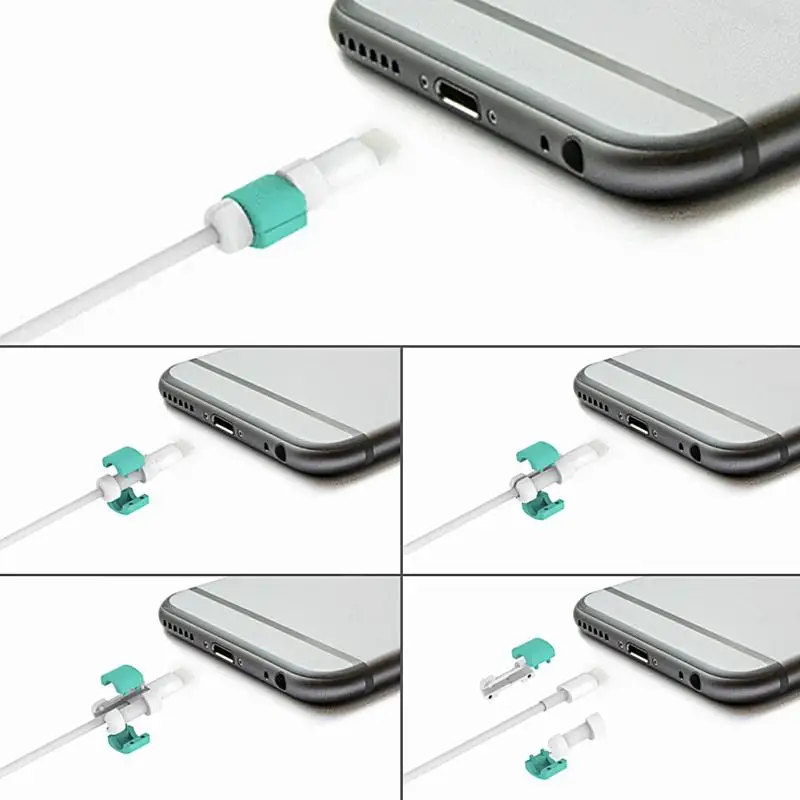 5 шт Горячая продажа для освещения USB зарядное устройство кабель Saver протектор Apple