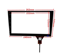10 1 inch br10077r a universal capacitive touch digitizer for honda car dvd navigation touch screen panel glass with button