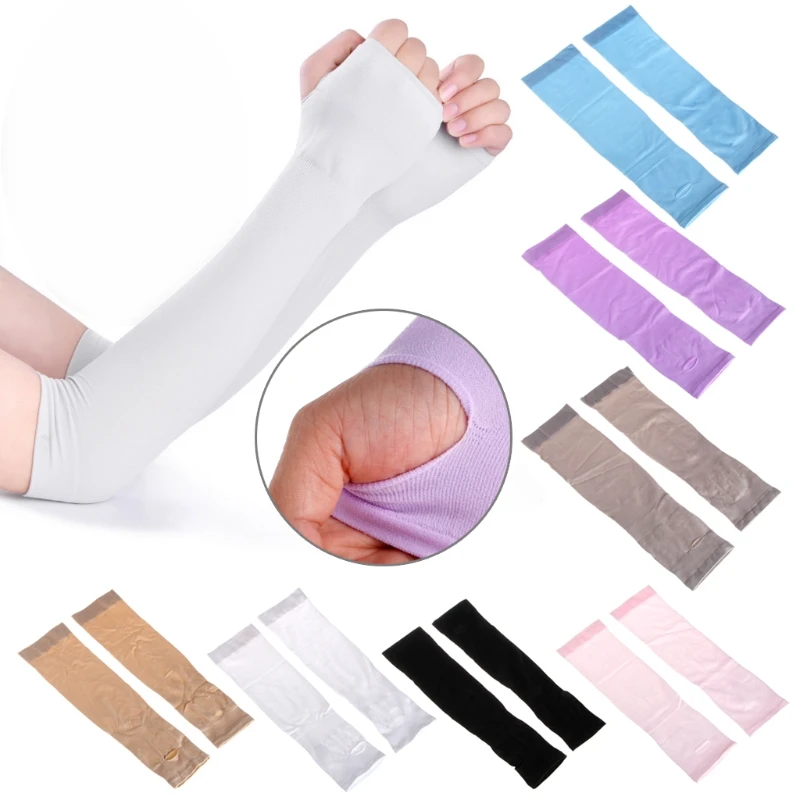 1 пара солнцезащитных охлаждающих спортивных рукавов перчатки для гольфа