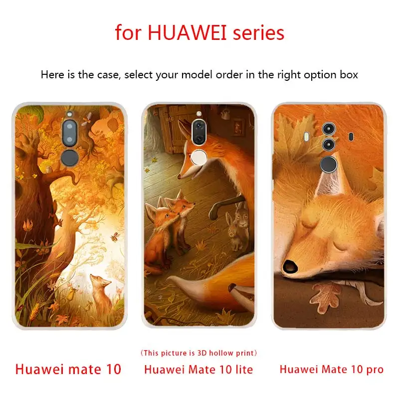 sr. lindo Fox Z3j imprimir duro Phone Cases For Huawei Mate 30 20 10 Lite Pro Cover Y9 2019 2018 Nova 5T 5i 3i 5 | Мобильные