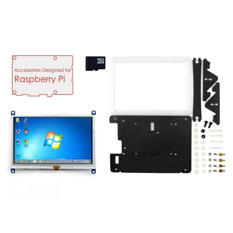 Raspberry Pi дисплей 5 дюймов HDMI LCD 800*480 сенсорный экран с поддержкой различных систем +